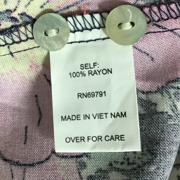 Anthropologie Fig & Flower Pink/Blue Top, Size PL - Picture 6 of 6